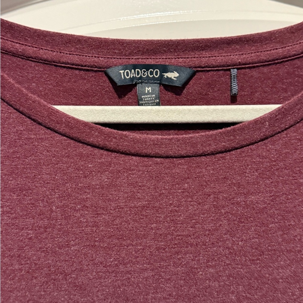 Toad&Co Long Sleeve Maroon Dress - Picture 2 of 3